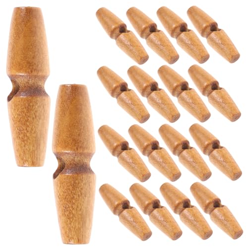 Operitacx 50 Stück Teiliges Dekorative Holz Knebelknöpfe für Mantel und Jacke Ovale Mittlere Stilvolle Nachbildung von Horn Knebelverschluss zum Annähen und Diy Bekleidungszubehör Operitacx 50 Stück Teiliges Dekorative Holz Knebelknöpfe für Mantel und Jacke Ovale Mittlere Stilvolle Nachbildung von Horn Knebelverschluss zum Annähen und Diy Bekleidungszubehör von Operitacx