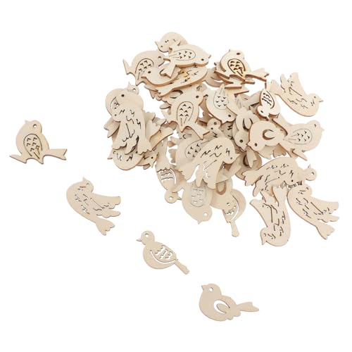 Operitacx 50 Stück Unvollendete Holzscheiben Vogelanhänger aus Leichtem Holz Handgefertigte DIY Bastelstücke für Hochzeitsdeko Weihnachtsbaumschmuck und Kreative Wohnraumgestaltung Operitacx 50 Stück Unvollendete Holzscheiben Vogelanhänger aus Leichtem Holz Handgefertigte DIY Bastelstücke für Hochzeitsdeko Weihnachtsbaumschmuck und Kreative Wohnraumgestaltung von Operitacx