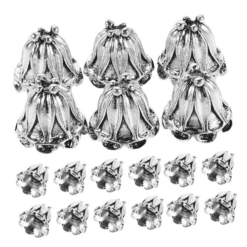 Operitacx 50 Stück Vintage Metall Schmuck Perlenkappen Blütenförmige Spacer Beads Sichere Endkappen für DIY Armband Halskette Ohrringe Feine Verarbeitung für Kreative Schmuckherstellung Operitacx 50 Stück Vintage Metall Schmuck Perlenkappen Blütenförmige Spacer Beads Sichere Endkappen für DIY Armband Halskette Ohrringe Feine Verarbeitung für Kreative Schmuckherstellung von Operitacx
