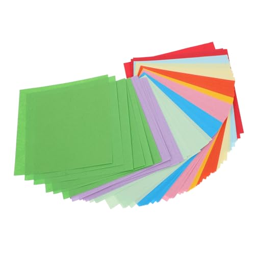 Operitacx 500 Blatt Buntes Origami Oragami-Bastelpapier Siehe Füllstoff Girlande quadratisches Faltpapier Kraniche Papier Osterparteigunst Faltpapier für Anfänger Origami -Kunst von Operitacx