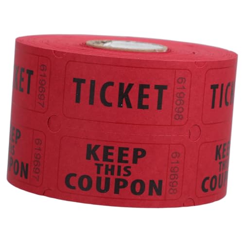 Operitacx 500 Stück Lotterielose Auktionen Partytickets Unterhaltungs Lose Lose Für Veranstaltungen 170 G Doppel Offset Papier Rot Operitacx 500 Stück Lotterielose Auktionen Partytickets Unterhaltungs Lose Lose Für Veranstaltungen 170 G Doppel Offset Papier Rot von Operitacx