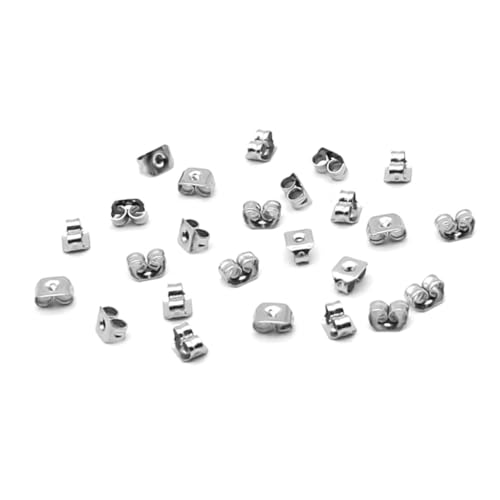 Operitacx 500 Stück Ohrstecker Stopper Sicherer Ohrstecker Verschluss Earnuts Langlebige Ohrring Rückseiten für Mehrfaches Ohrlochtragen Komfortabel und Leicht von Operitacx
