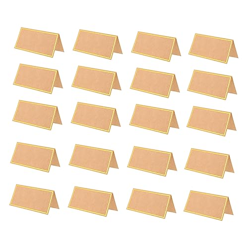 Operitacx 50Stücke Platzkarten Hochzeitstischkarten aus Kraftpapier mit Goldprägung Design für Partys und Veranstaltungen Praktische Namensschilder für Besondere Operitacx 50Stücke Platzkarten Hochzeitstischkarten aus Kraftpapier mit Goldprägung Design für Partys und Veranstaltungen Praktische Namensschilder für Besondere von Operitacx