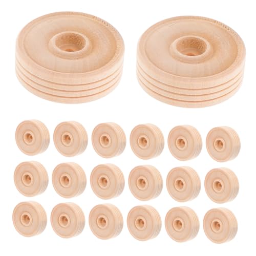 Operitacx 50Stücke Runde Holzräder DIY Bastelzubehör für Langlebige Holzmodelle für Kreative Projekte und Spielzeuggestaltung Operitacx 50Stücke Runde Holzräder DIY Bastelzubehör für Langlebige Holzmodelle für Kreative Projekte und Spielzeuggestaltung von Operitacx