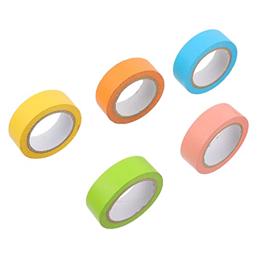 Operitacx 5Rollen Washi Tape Dekoratives Klebeband für Scrapbooking und Journaling Handgeschöpftes Design für DIY Projekte Vielseitig Einsetzbar und Verschiedenen Operitacx 5Rollen Washi Tape Dekoratives Klebeband für Scrapbooking und Journaling Handgeschöpftes Design für DIY Projekte Vielseitig Einsetzbar und Verschiedenen von Operitacx