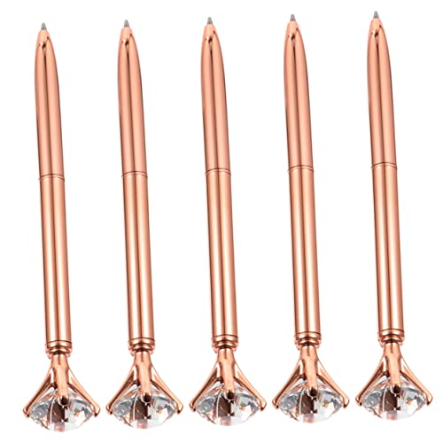 Operitacx 5Stücke Teiliges Kugelschreiber mit Strass Kreative Glitzer Kugelschreiber für Büro Schule und Zuhause Exquisites Design Hochwertige Schreibstifte für und Persönliche von Operitacx