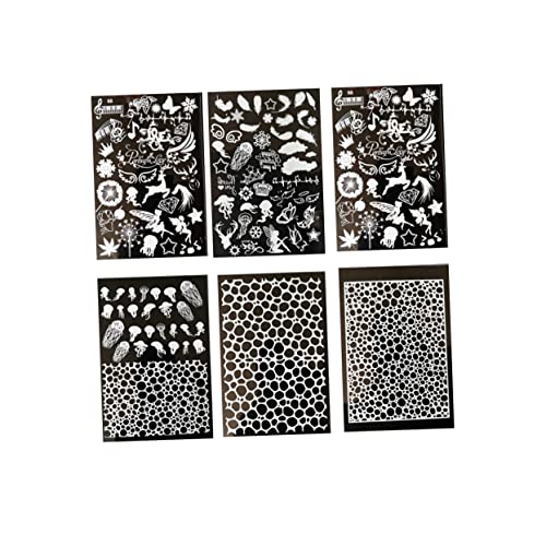 Operitacx 6 Blätter Epoxidharz Sticker Weiße Wasserwellen Dekoration Diy Epoxy Aufkleber für Scrapbooking Handarbeiten und Kreative Projekte von Operitacx
