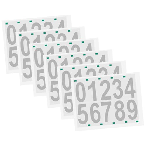 Operitacx 6 Blätter Selbstklebende Reflektierende Zahlenaufkleber Groß für Briefkasten und Wetterfest Lesbar Langlebig Operitacx 6 Blätter Selbstklebende Reflektierende Zahlenaufkleber Groß für Briefkasten und Wetterfest Lesbar Langlebig von Operitacx