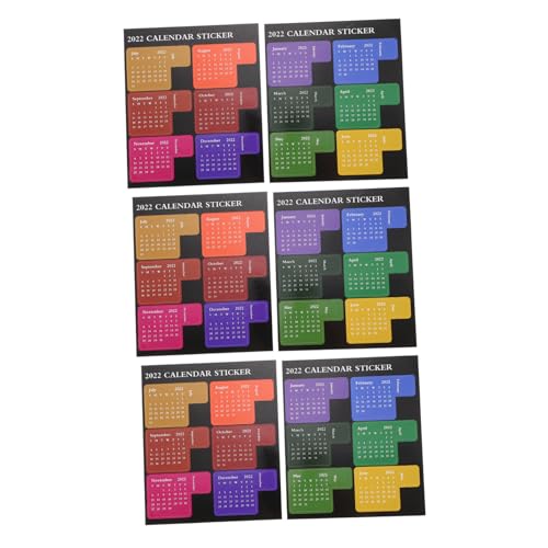 Operitacx 6 Blätter Wasserdichte Monatsplan Message Stickers Haftnotizen Index Tabs Leicht Tragbar für Büro und Zuhause Operitacx 6 Blätter Wasserdichte Monatsplan Message Stickers Haftnotizen Index Tabs Leicht Tragbar für Büro und Zuhause von Operitacx