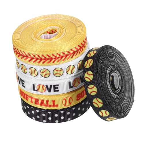 Operitacx 6 Rollen Baseball Sportband Dünnes Ribbon mit Baseball Muster für Diy Dekorationen und Partys Yards pro Rolle für Kreative Bastelprojekte und Sportveranstaltungen Operitacx 6 Rollen Baseball Sportband Dünnes Ribbon mit Baseball Muster für Diy Dekorationen und Partys Yards pro Rolle für Kreative Bastelprojekte und Sportveranstaltungen von Operitacx