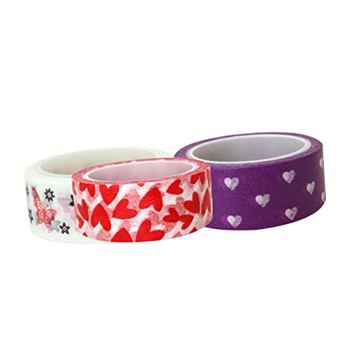 Operitacx 6 Rollen Buntes Washi Tape Dekorative Klebebänder für Scrapbooking Diy Projekte und Kunsthandwerk für Kreative Bastelarbeiten von Operitacx