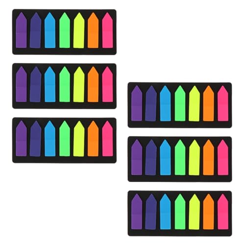 Operitacx 6 Sätze Bunte Haftnotizen Selbstklebende Notizblätter für Bücher Memo Sticker Farbige Indexetiketten für Büro und Studium Operitacx 6 Sätze Bunte Haftnotizen Selbstklebende Notizblätter für Bücher Memo Sticker Farbige Indexetiketten für Büro und Studium von Operitacx