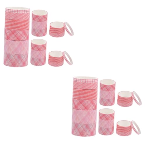 Operitacx 6 Sätze Washi Tape Set Diy Klebeband im Karomuster für Scrapbooking Partydekoration Einfach Abziehbar für Kreative Projekte von Operitacx