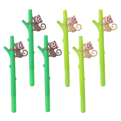 Operitacx 6 Stück Affenstift Schulmaterial Tintenstifte schwarze Stifte Masse Kugelschreiber Nachfüllungen für Gelstifte Panda-Bleistifte Cartoon Stift Faultierstockstifte Büro Plastik Operitacx 6 Stück Affenstift Schulmaterial Tintenstifte schwarze Stifte Masse Kugelschreiber Nachfüllungen für Gelstifte Panda-Bleistifte Cartoon Stift Faultierstockstifte Büro Plastik von Operitacx
