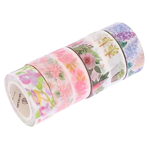 Operitacx 6 Stück Blütenmuster Washi Tape Diy Scrapbook Klebebänder für Kreative Projekte Geeignet für Notizbücher und Bastelarbeiten Gemischte Designs Operitacx 6 Stück Blütenmuster Washi Tape Diy Scrapbook Klebebänder für Kreative Projekte Geeignet für Notizbücher und Bastelarbeiten Gemischte Designs von Operitacx