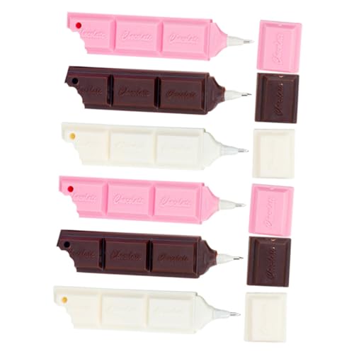 Operitacx 6 Stück Cartoon Kugelschreiber Schokoladenform Lustige Schreibwerkzeuge für Schule Büro und Dekoration Kawaii Design mit Realistischen Details Operitacx 6 Stück Cartoon Kugelschreiber Schokoladenform Lustige Schreibwerkzeuge für Schule Büro und Dekoration Kawaii Design mit Realistischen Details von Operitacx