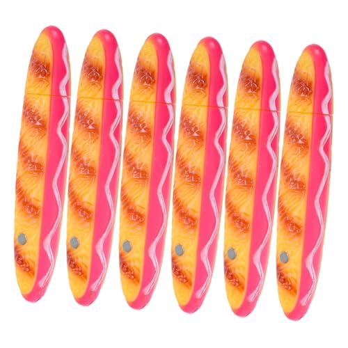 Operitacx 6 Stück Hot Dog Kugelschreiber für Schule und Büro Kreative Stabile Kunststoff-stifte in Hot Dog Design Lustige Schreibgeräte als Partygeschenk und Schulbedarf für Erwachsene Operitacx 6 Stück Hot Dog Kugelschreiber für Schule und Büro Kreative Stabile Kunststoff-stifte in Hot Dog Design Lustige Schreibgeräte als Partygeschenk und Schulbedarf für Erwachsene von Operitacx