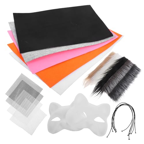 Operitacx 6 Stück Pappmaché-Masken Unbemalte Halloween-Katzenmasken Mit 5 A4-Stoffbögen 5 Streifen Und 4 Netzbögen Weiße Masken Für Halloween-Kostüme Und Cosplay-Zubehör Operitacx 6 Stück Pappmaché-Masken Unbemalte Halloween-Katzenmasken Mit 5 A4-Stoffbögen 5 Streifen Und 4 Netzbögen Weiße Masken Für Halloween-Kostüme Und Cosplay-Zubehör von Operitacx