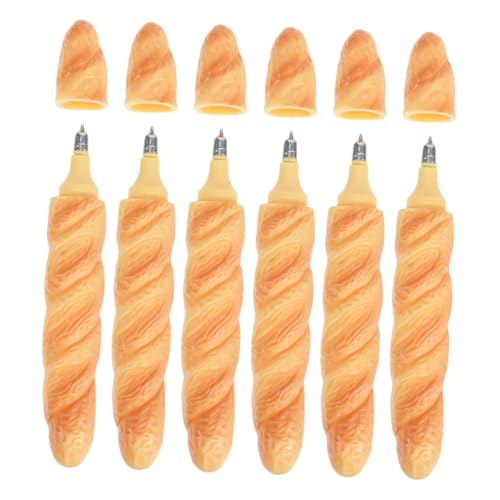 Operitacx 6 Stück Realistische Brot-kugelschreiber Kreative Food-design Schreibstifte für Schule Büro und Erwachsene Lustige Geschenkidee Detailgetreue Baguette Brot-optik Operitacx 6 Stück Realistische Brot-kugelschreiber Kreative Food-design Schreibstifte für Schule Büro und Erwachsene Lustige Geschenkidee Detailgetreue Baguette Brot-optik von Operitacx