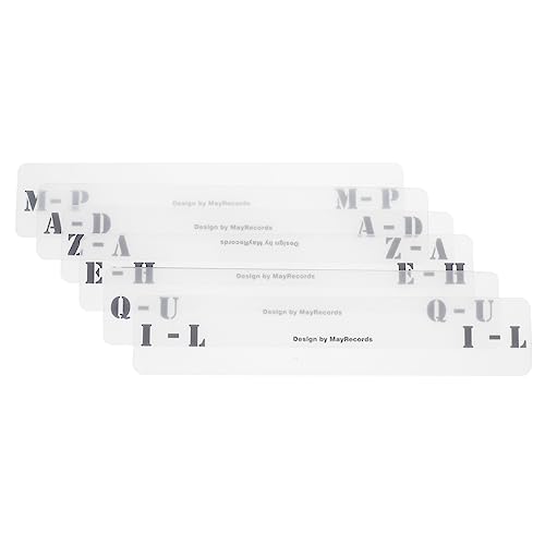 Operitacx 6 Stück Sortierkarte aufzeichnen alphabetische Datensatzteiler Trennwand für Schallplatten Schallplatten-Organizer Vinyl-Sortierkarten Plattenorganisator Karteikarte für Acryl Operitacx 6 Stück Sortierkarte aufzeichnen alphabetische Datensatzteiler Trennwand für Schallplatten Schallplatten-Organizer Vinyl-Sortierkarten Plattenorganisator Karteikarte für Acryl von Operitacx