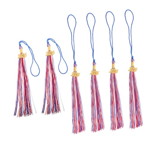 Operitacx 6 Stück Teiliges Abschlussquasten mit Charms Robuste Abschlusskappen Dekoration Weiß Rot Blau Schwarz Vielseitig Einsetzbar für Schulabschlussfeier College Party und Besondere Operitacx 6 Stück Teiliges Abschlussquasten mit Charms Robuste Abschlusskappen Dekoration Weiß Rot Blau Schwarz Vielseitig Einsetzbar für Schulabschlussfeier College Party und Besondere von Operitacx