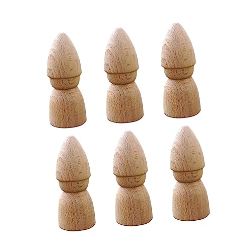 Operitacx 6 Stück Teiliges DIY Holzpuppen zum Bemalen Unvollendete Stiftpuppen Sicherem Holz für Hand Augen Koordination und Kreativität Operitacx 6 Stück Teiliges DIY Holzpuppen zum Bemalen Unvollendete Stiftpuppen Sicherem Holz für Hand Augen Koordination und Kreativität von Operitacx