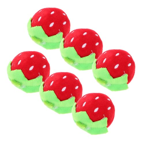 Operitacx 6 Stück Teiliges Erdbeer Plüschspielzeug für Mini Weiche Kuscheltiere für Rollenspiele der Spielküche Perfektes für Jungen und Mädchen Operitacx 6 Stück Teiliges Erdbeer Plüschspielzeug für Mini Weiche Kuscheltiere für Rollenspiele der Spielküche Perfektes für Jungen und Mädchen von Operitacx