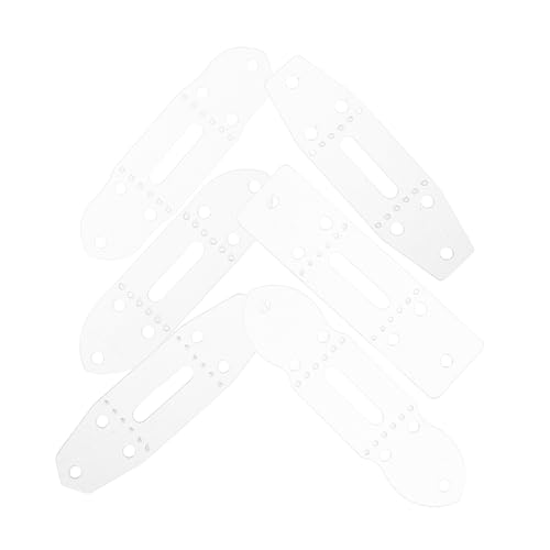 Operitacx 6 Stück Teiliges Gürtelschablonen PVC Diy Werkzeuge für Gürtelprojekte Langlebig und Einfach zu Reinigen für Lederhandwerk und Kreative Operitacx 6 Stück Teiliges Gürtelschablonen PVC Diy Werkzeuge für Gürtelprojekte Langlebig und Einfach zu Reinigen für Lederhandwerk und Kreative von Operitacx