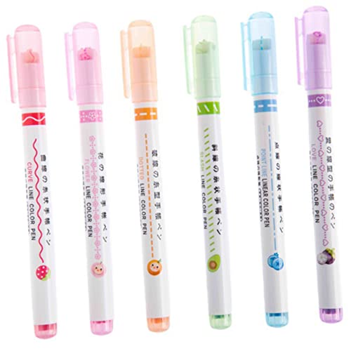 Operitacx 6 Stück Teiliges Marker Stift Set Farbige Textmarker für Schüler Schnell Trocknende Handlettering Stifte für Notizen Basteln und Journaling Operitacx 6 Stück Teiliges Marker Stift Set Farbige Textmarker für Schüler Schnell Trocknende Handlettering Stifte für Notizen Basteln und Journaling von Operitacx