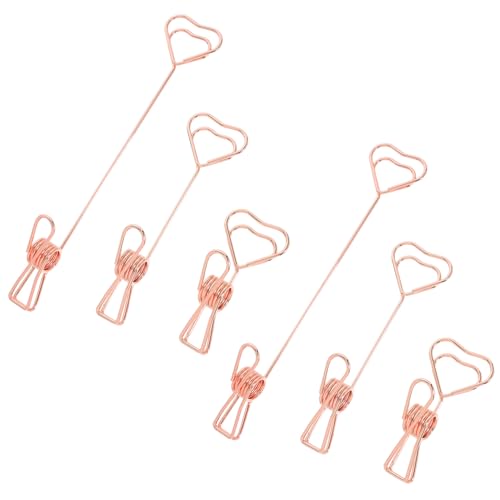 Operitacx 6 Stück Teiliges Metall Notizhalter Herzform Memo Clip Tischkartenhalter Robust Rostfrei Stilvoll für Büro Zuhause und Veranstaltungen Elegante Schreibtisch Accessoires Rosa Gold Operitacx 6 Stück Teiliges Metall Notizhalter Herzform Memo Clip Tischkartenhalter Robust Rostfrei Stilvoll für Büro Zuhause und Veranstaltungen Elegante Schreibtisch Accessoires Rosa Gold von Operitacx