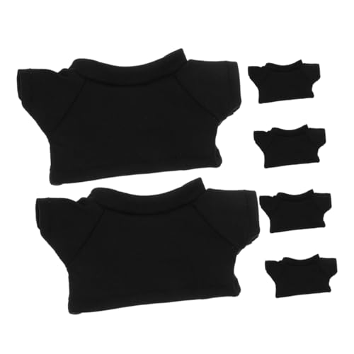 Operitacx 6 Stück Teiliges Plüschbär T Shirt für DIY Niedliche Kleidung für Gefüllte Tiere Rundhals Hoodie für Stoffbären für Bastelprojekte und Puppenzubehör von Operitacx