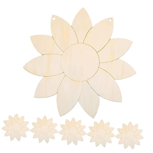 Operitacx 6 Stück Teiliges Sonnenblumen Holzdekor zum Bemalen Leichte Glatte DIY Holz Ausschnitte für Partydekoration Bastelprojekte und Personalisierte Wohnaccessoires Operitacx 6 Stück Teiliges Sonnenblumen Holzdekor zum Bemalen Leichte Glatte DIY Holz Ausschnitte für Partydekoration Bastelprojekte und Personalisierte Wohnaccessoires von Operitacx