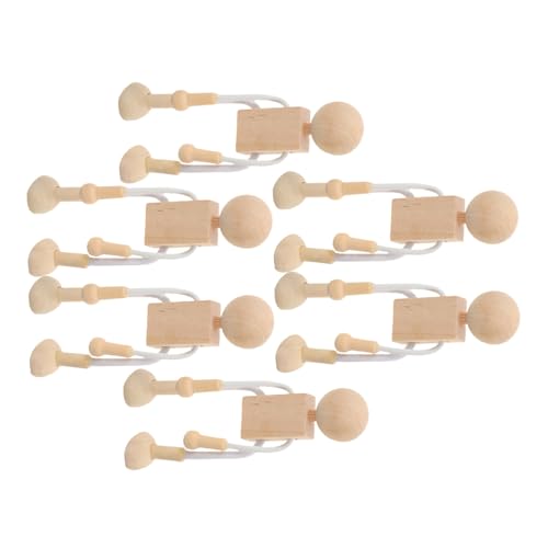 Operitacx 6 Stück Teiliges Unvollendete Holzfiguren zum Bemalen Natürliche DIY Holzpuppen für Glatte Oberfläche Kreative Holzspielzeuge für Basteln und Malen Operitacx 6 Stück Teiliges Unvollendete Holzfiguren zum Bemalen Natürliche DIY Holzpuppen für Glatte Oberfläche Kreative Holzspielzeuge für Basteln und Malen von Operitacx