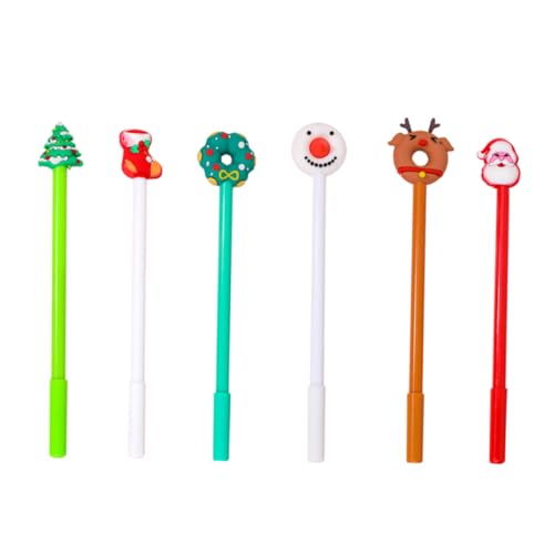 Operitacx 6 Stück Teiliges Weihnachts Kugelschreiber mit Niedlichen Cartoon Motiven Bunte Schüler Stifte für Schule Basteln und Praktische Schreibwaren für Weihnachtsgeschenke Operitacx 6 Stück Teiliges Weihnachts Kugelschreiber mit Niedlichen Cartoon Motiven Bunte Schüler Stifte für Schule Basteln und Praktische Schreibwaren für Weihnachtsgeschenke von Operitacx
