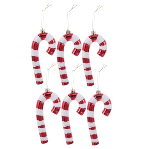 Operitacx 6 Stück Teiliges Weihnachtsbaumdekoration Große Handbemalte Zuckerstangen Anhänger für Büro Zuhause und Weihnachtsfeiern für Neujahrspartys Operitacx 6 Stück Teiliges Weihnachtsbaumdekoration Große Handbemalte Zuckerstangen Anhänger für Büro Zuhause und Weihnachtsfeiern für Neujahrspartys von Operitacx