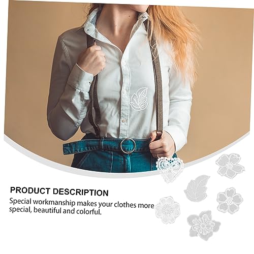 Operitacx 6 Stück Teiliges Weiße Spitzen Patches mit Floraler Stickerei Zarte Langlebige Applikationen zum Aufnähen für DIY Kleidung Schals und Accessoires Hautfreundlich und Vielseitig Operitacx 6 Stück Teiliges Weiße Spitzen Patches mit Floraler Stickerei Zarte Langlebige Applikationen zum Aufnähen für DIY Kleidung Schals und Accessoires Hautfreundlich und Vielseitig von Operitacx