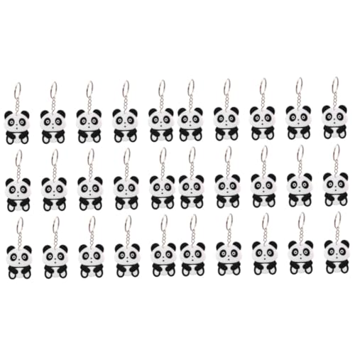 Operitacx 60 Stk Panda-Schlüsselanhänger Mini-Geldbörse für Frauen Schlüsselanhänger mit Panda-Motiv Schlüsselringe Schlüsselbund Schultaschen-Schlüsselanhänger Panda-Zeug von Operitacx