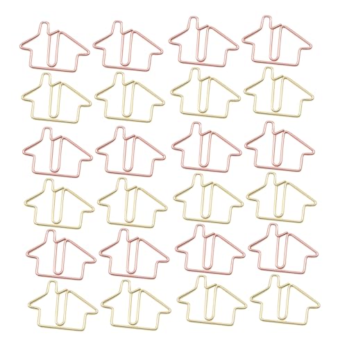 Operitacx 60 Stück Büroklammer Metallpapierklammern Formpulspapierclip mischen große Dokumentklemmen süße Papierklammern Papierclips süßer Aussehen Geschenkformpapierclips Hinweis Clip süß von Operitacx