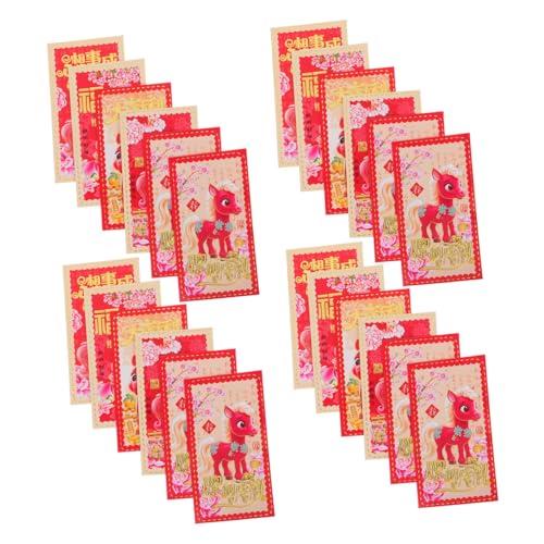 Operitacx 60 Stück Chinesische Neujahrsumschläge Jahr Des Pferdes Rote Umschläge mit Großem Fassungsvermögen Leuchtend Bedruckt Kindgerechte Cartoon Designs Langlebige Frühlingsfest Lucky Operitacx 60 Stück Chinesische Neujahrsumschläge Jahr Des Pferdes Rote Umschläge mit Großem Fassungsvermögen Leuchtend Bedruckt Kindgerechte Cartoon Designs Langlebige Frühlingsfest Lucky von Operitacx