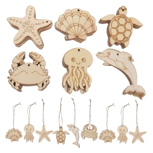 Operitacx 60 Stück Holzspäne Von Meerestieren Holzausschnitte Holzmalerei, Massenhandwerk Meereswanddekoration Unfertige Holzspäne Diy -holzhandwerk Marine Animal Dekorationen Khaki Operitacx 60 Stück Holzspäne Von Meerestieren Holzausschnitte Holzmalerei, Massenhandwerk Meereswanddekoration Unfertige Holzspäne Diy -holzhandwerk Marine Animal Dekorationen Khaki von Operitacx