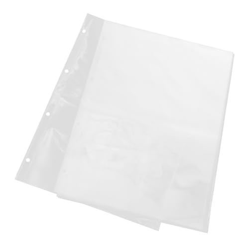 Operitacx 60 Stück Klarsichthüllen für Fotoalben Nachfüllseiten für Kreative Fotobücher Transparente Fächer Albumseiten Geeignet für Sammelkarten und Postkarten von Operitacx