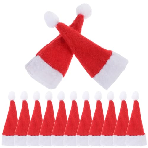 Operitacx 60 Stück Mini Weihnachtsdeko In Großen Mengen Selbstgemachte Ornamente Weihnachtsmützen für Flaschen Schneemannmützen Zum Basteln Kleiner Hut Deko Operitacx 60 Stück Mini Weihnachtsdeko In Großen Mengen Selbstgemachte Ornamente Weihnachtsmützen für Flaschen Schneemannmützen Zum Basteln Kleiner Hut Deko von Operitacx