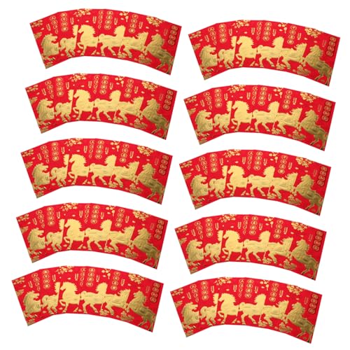 Operitacx 60 Stück Rote Umschläge Pferdejahr Robuste Hongbao mit Motiv Pferd für Frühlingsfest Hochzeit Geburtstag Traditionelle Taschen Operitacx 60 Stück Rote Umschläge Pferdejahr Robuste Hongbao mit Motiv Pferd für Frühlingsfest Hochzeit Geburtstag Traditionelle Taschen von Operitacx