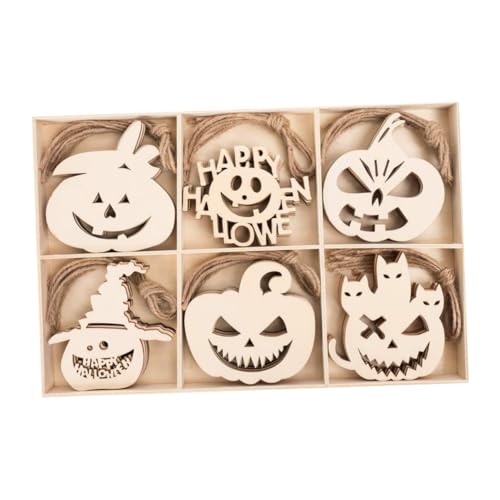 Operitacx 60 Stück Teiliges Halloween Holzanhänger Kreative DIY Holz-pendants aus Hochwertigem Massivholz Leichte und Langlebige Halloween Deko zum Aufhängen für Party und Festtagsgestaltung Operitacx 60 Stück Teiliges Halloween Holzanhänger Kreative DIY Holz-pendants aus Hochwertigem Massivholz Leichte und Langlebige Halloween Deko zum Aufhängen für Party und Festtagsgestaltung von Operitacx