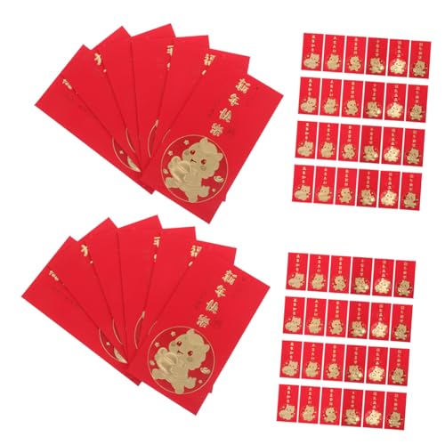 Operitacx 60 Stück Teiliges Jahr Des Pferdes Rote Umschläge Lunar Year Money Packets mit Kreativem Design Großzügig für Geldgeschenke Chinesische Vietnamesische Hongbao für Festlichkeiten Operitacx 60 Stück Teiliges Jahr Des Pferdes Rote Umschläge Lunar Year Money Packets mit Kreativem Design Großzügig für Geldgeschenke Chinesische Vietnamesische Hongbao für Festlichkeiten von Operitacx
