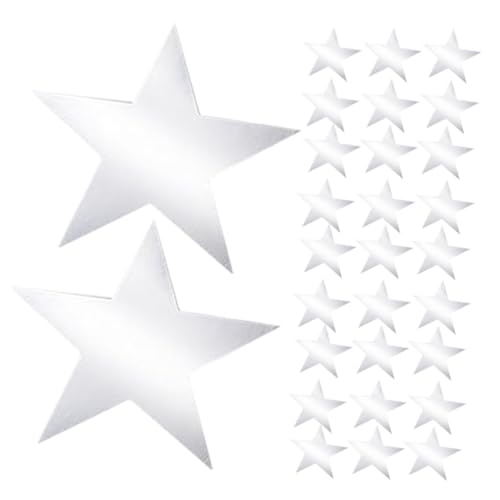 Operitacx 60 Stück Teiliges Papier Sterne Silber Dekorative Stern Ausstecher für Partydeko Leichte Glänzende Pappsterne als Party Szene Requisiten und Tischdekoration Operitacx 60 Stück Teiliges Papier Sterne Silber Dekorative Stern Ausstecher für Partydeko Leichte Glänzende Pappsterne als Party Szene Requisiten und Tischdekoration von Operitacx