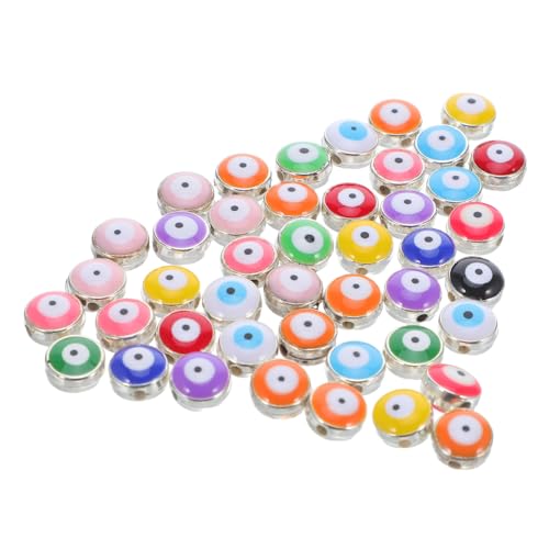 Operitacx 60 Stück Teiliges Resin Evil Eye Perlen Flach Rund Schutzanhänger für Schmuckherstellung Diy Armbänder Halsketten Schlüsselanhänger mit Glücksbringer Effekt Operitacx 60 Stück Teiliges Resin Evil Eye Perlen Flach Rund Schutzanhänger für Schmuckherstellung Diy Armbänder Halsketten Schlüsselanhänger mit Glücksbringer Effekt von Operitacx