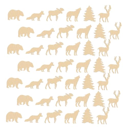 Operitacx 60 Stück Teiliges Unbemalte Holzanhänger Wildtiere DIY Bastelrohlinge für Kreative Waldtier Dekoration Vielseitige Party und Festdekorationsornamente aus Naturbelassenem Holz Operitacx 60 Stück Teiliges Unbemalte Holzanhänger Wildtiere DIY Bastelrohlinge für Kreative Waldtier Dekoration Vielseitige Party und Festdekorationsornamente aus Naturbelassenem Holz von Operitacx