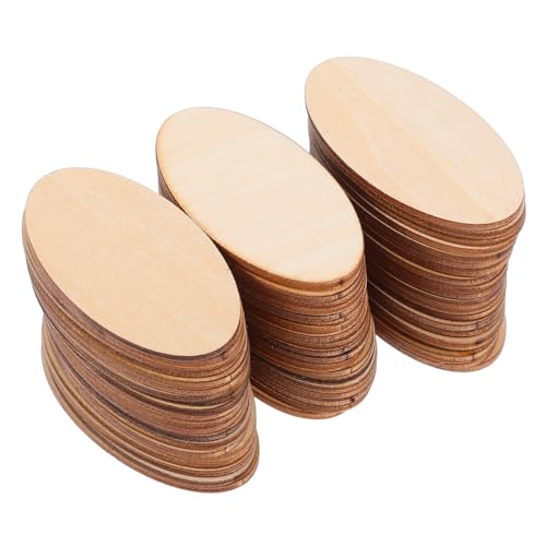 Operitacx 60 Stück Unbehandelte Holz Ausschnitte für Diy Projekte Dicke Ovale Holzstücke für Malerei Gravur und Kreative Wohnaccessoires Operitacx 60 Stück Unbehandelte Holz Ausschnitte für Diy Projekte Dicke Ovale Holzstücke für Malerei Gravur und Kreative Wohnaccessoires von Operitacx