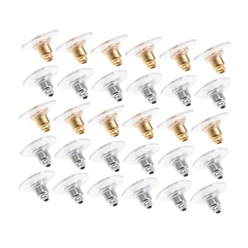 Operitacx 600 Stück Ohrring Stopper Flying Disc Ohrstecker Verschluss Mix Silber Gold DIY Schmuckzubehör für Sicheren Halt und Einfachen Austausch Passend für Diverse Ohrstecker Modelle von Operitacx